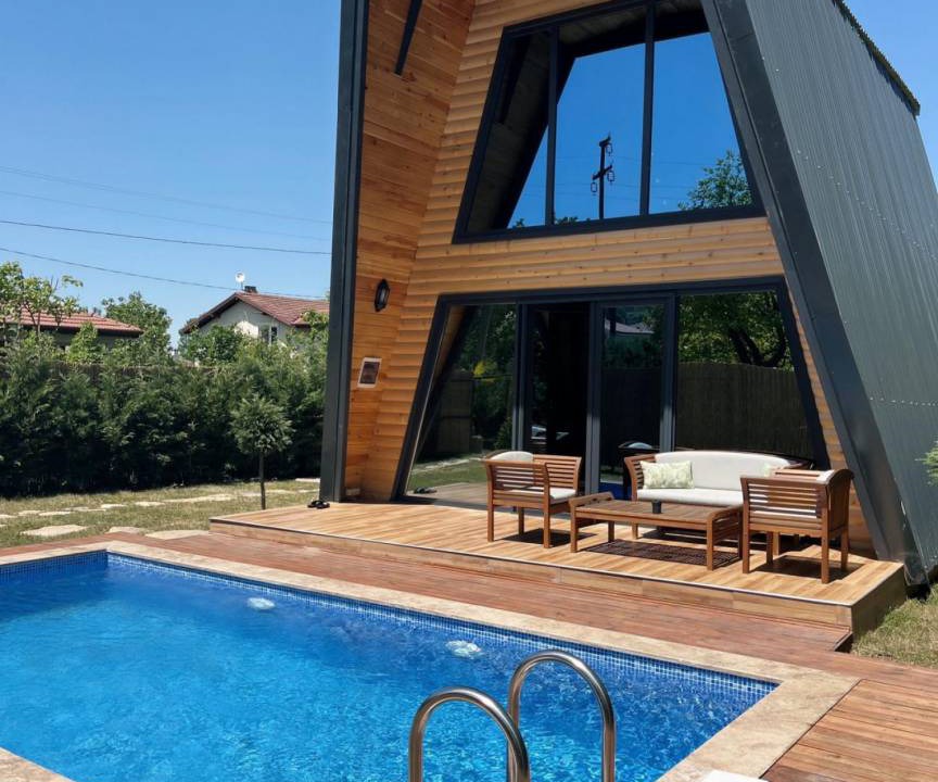 Serdivan House | Bungalow with Pool, Jacuzzi in Bedroom in Sapanca
