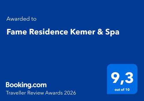 Kemer Resort | Fame Residence Kemer & Spa