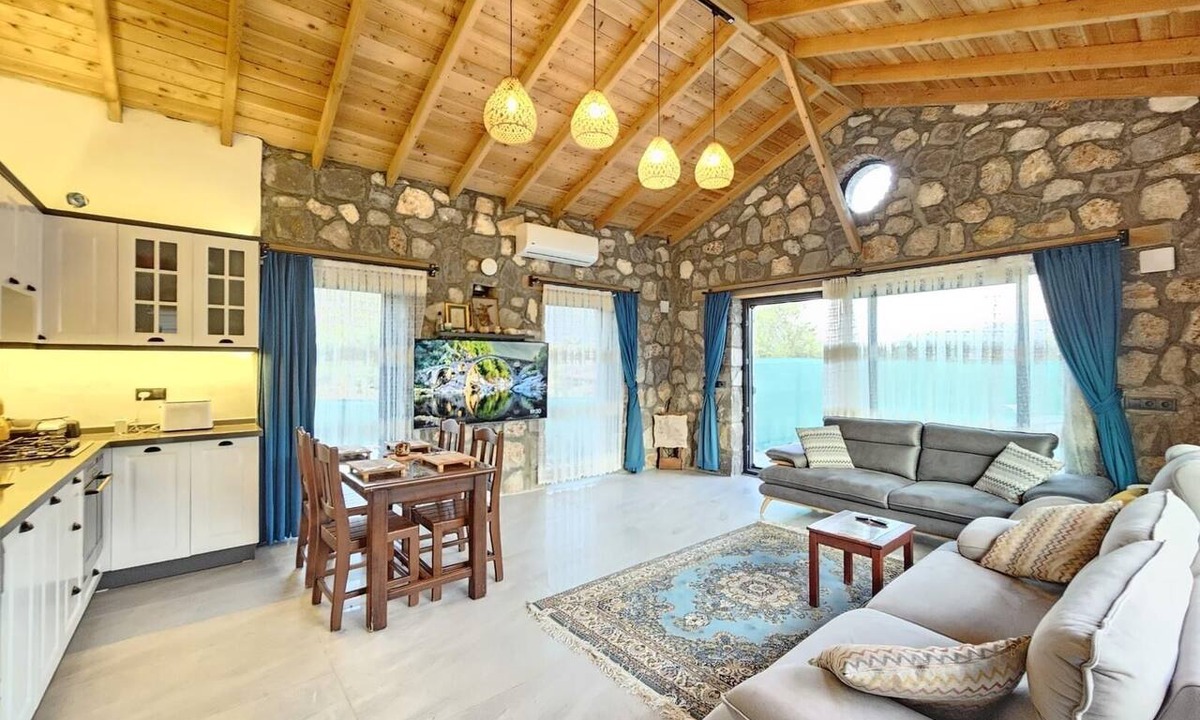 Fethiye House | Luxurious 2-bedroom stone villa with two pools, Turkish hamam & sauna