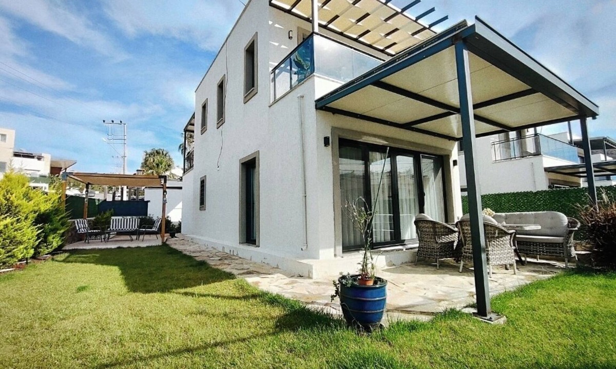 Akyarlar House | Serene 2-bedroom house with AC in charming Bodrum Akyarlar balcony sea view