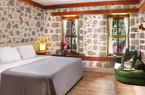 Datca Bed & Breakfast | Charming bedroom in serene Datça with AC