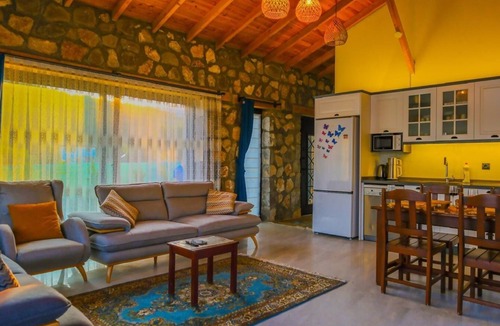 Fethiye House | Luxurious 2-bedroom stone villa with two pools, Turkish hamam & sauna