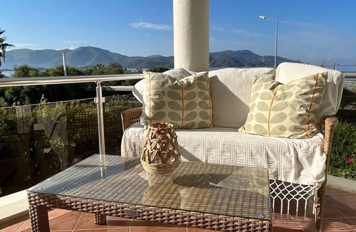Fethiye City Center Villa | Villa with Private Pool right on the beach front, 50 meters to the beach and sea