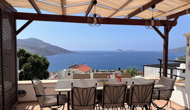 Charming 4 Bed Villa in the Old Town with Panoramic Sea and Mountain Views in Kalkan