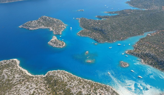Charter a private gulet to sail you to the Turquoise Coast with skipper in antalya