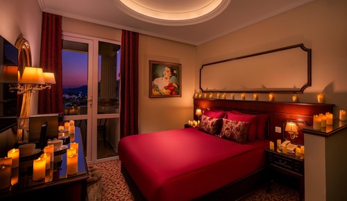 Romantic Double Room, 1 Double Bed, Partial Sea View