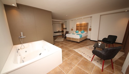 Elite Studio Suite, 1 Queen Bed, Jetted Tub, Courtyard View