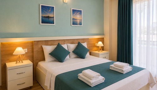Comfort Double Room, 1 Double Bed, Balcony, Garden View