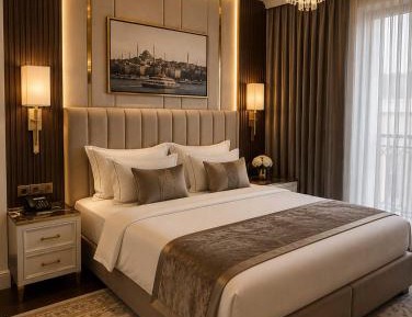 Deluxe One-Bedroom Apartment with City View